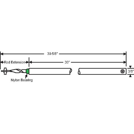 Strybuc 30in Green Spiral Balance 76-SMS30G